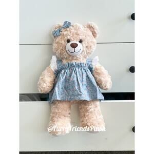 Build-A-Bear Standard plush clothing outfits - blue floral dress